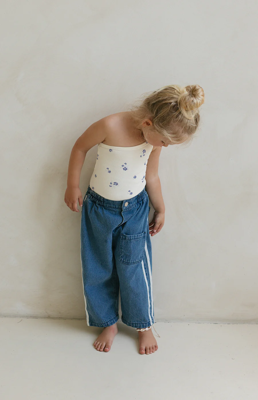 ONE SHOULDER BODYSUIT - BLUE MEADOW - Image 2