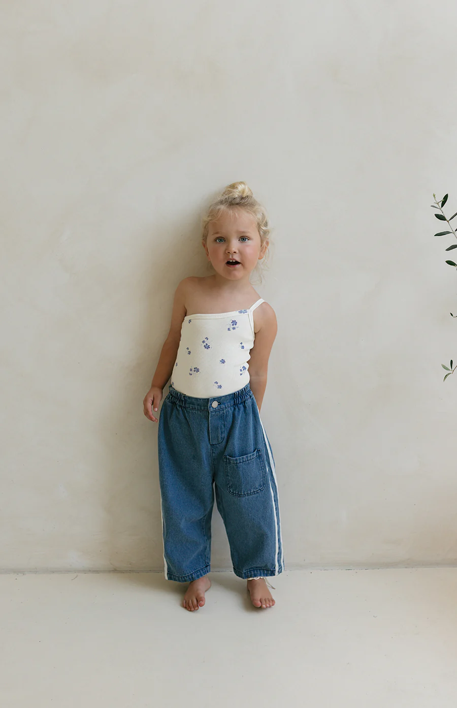 ONE SHOULDER BODYSUIT - BLUE MEADOW - Image 3