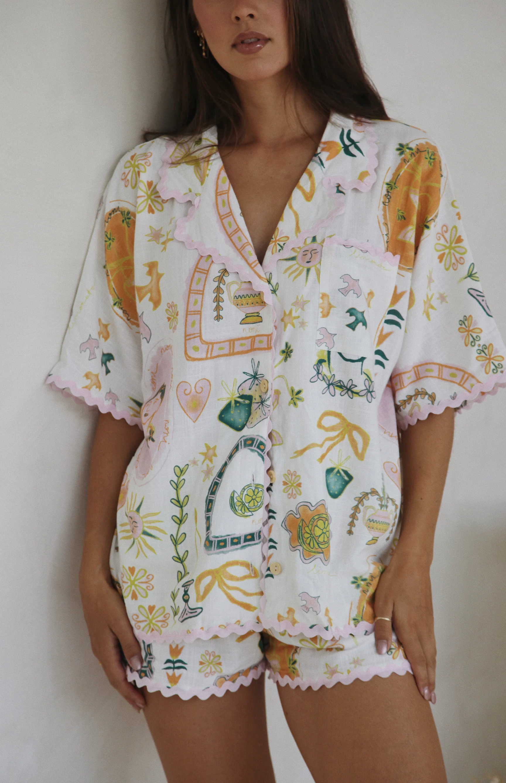 MEDITESSA RIC RAC SHIRT - MAMA