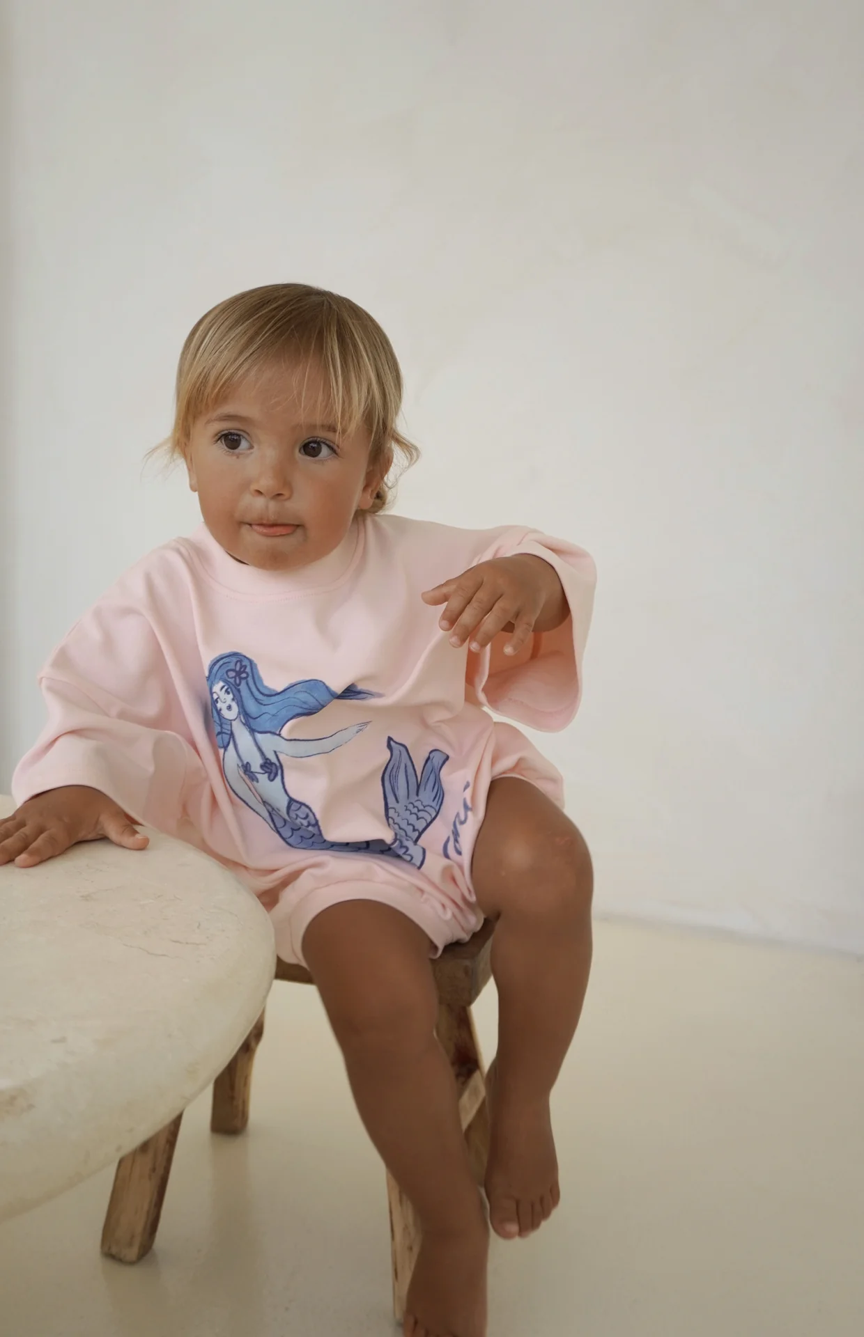 MERMAID T SHIRT ROMPER - PINK - Image 2