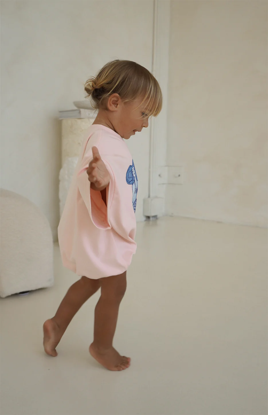 MERMAID T SHIRT ROMPER - PINK - Image 4
