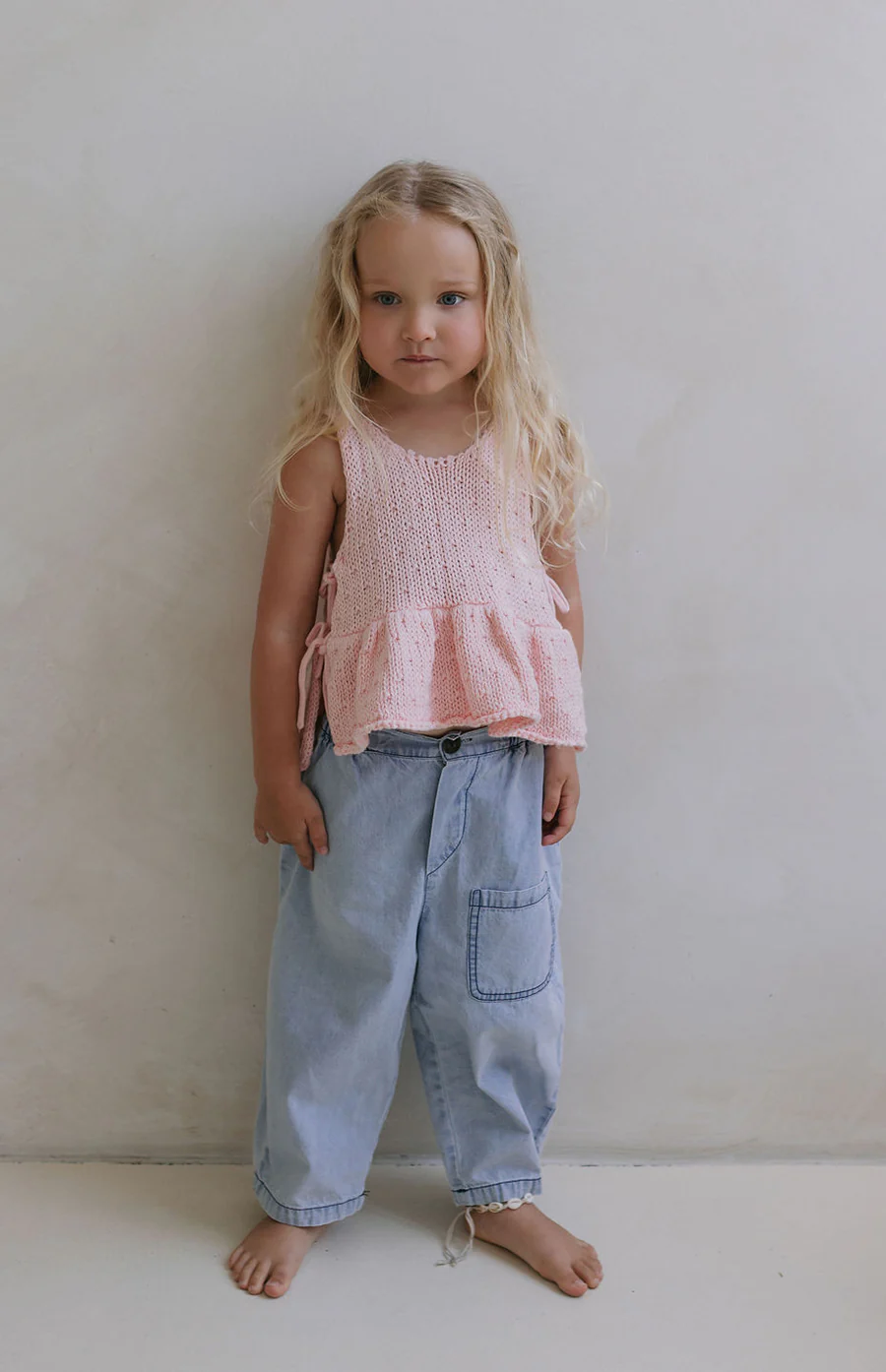 NELLIE SIDE TIE TOP - CORAL - Image 2