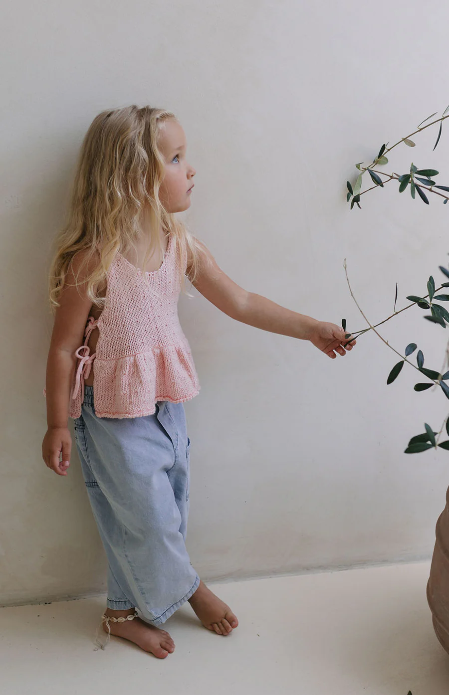 NELLIE SIDE TIE TOP - CORAL - Image 3
