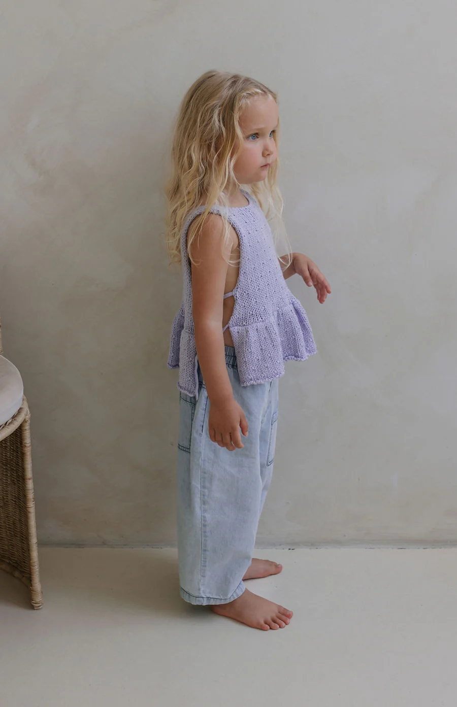 NELLIE SIDE TIE TOP - LILAC - Image 11