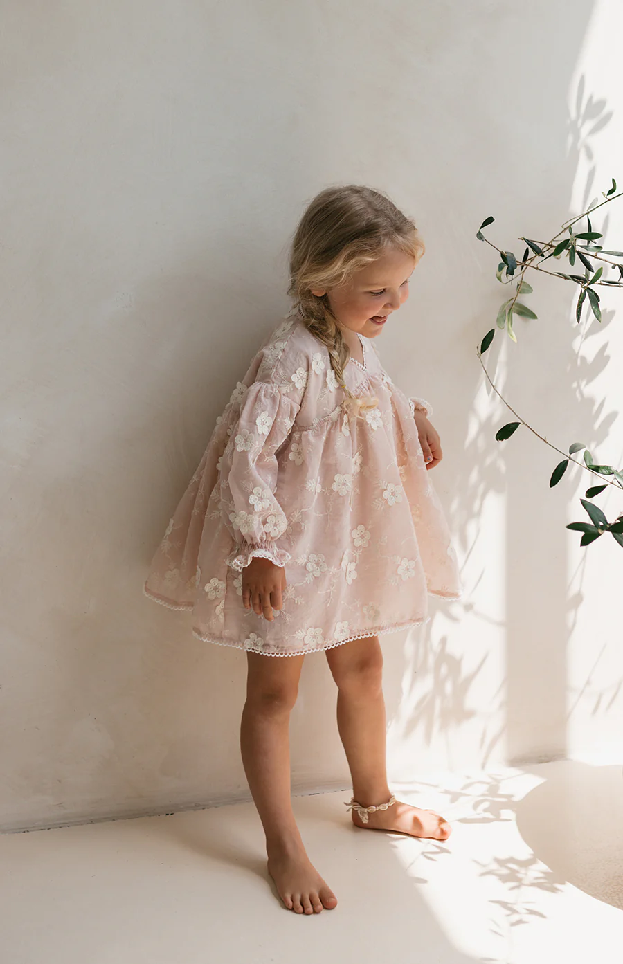 NOELLE DRESS - CELESTE BLUSH - Image 2