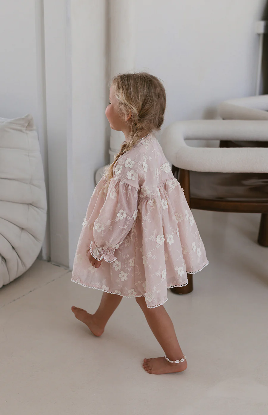 NOELLE DRESS - CELESTE BLUSH - Image 3