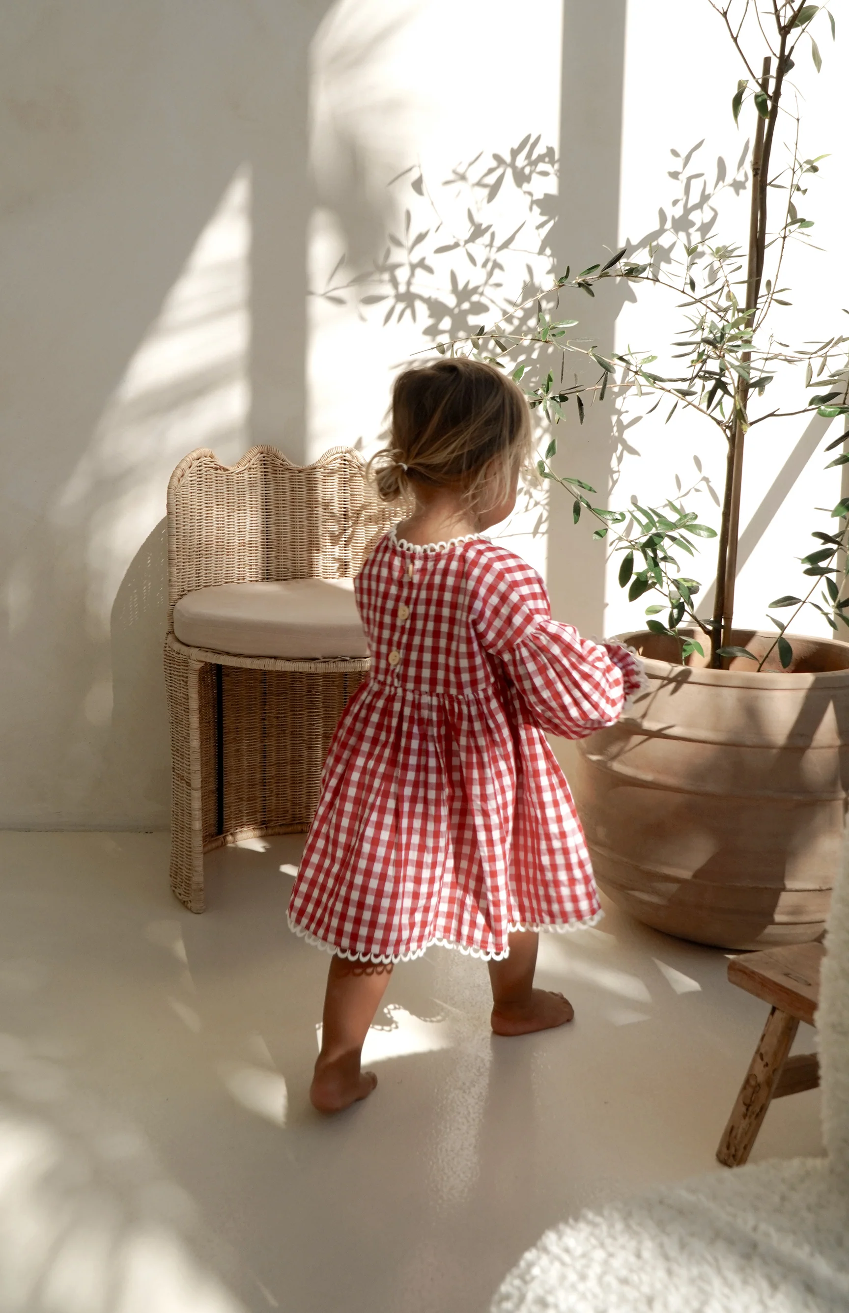 NOELLE DRESS - CHERRY GINGHAM - Image 6