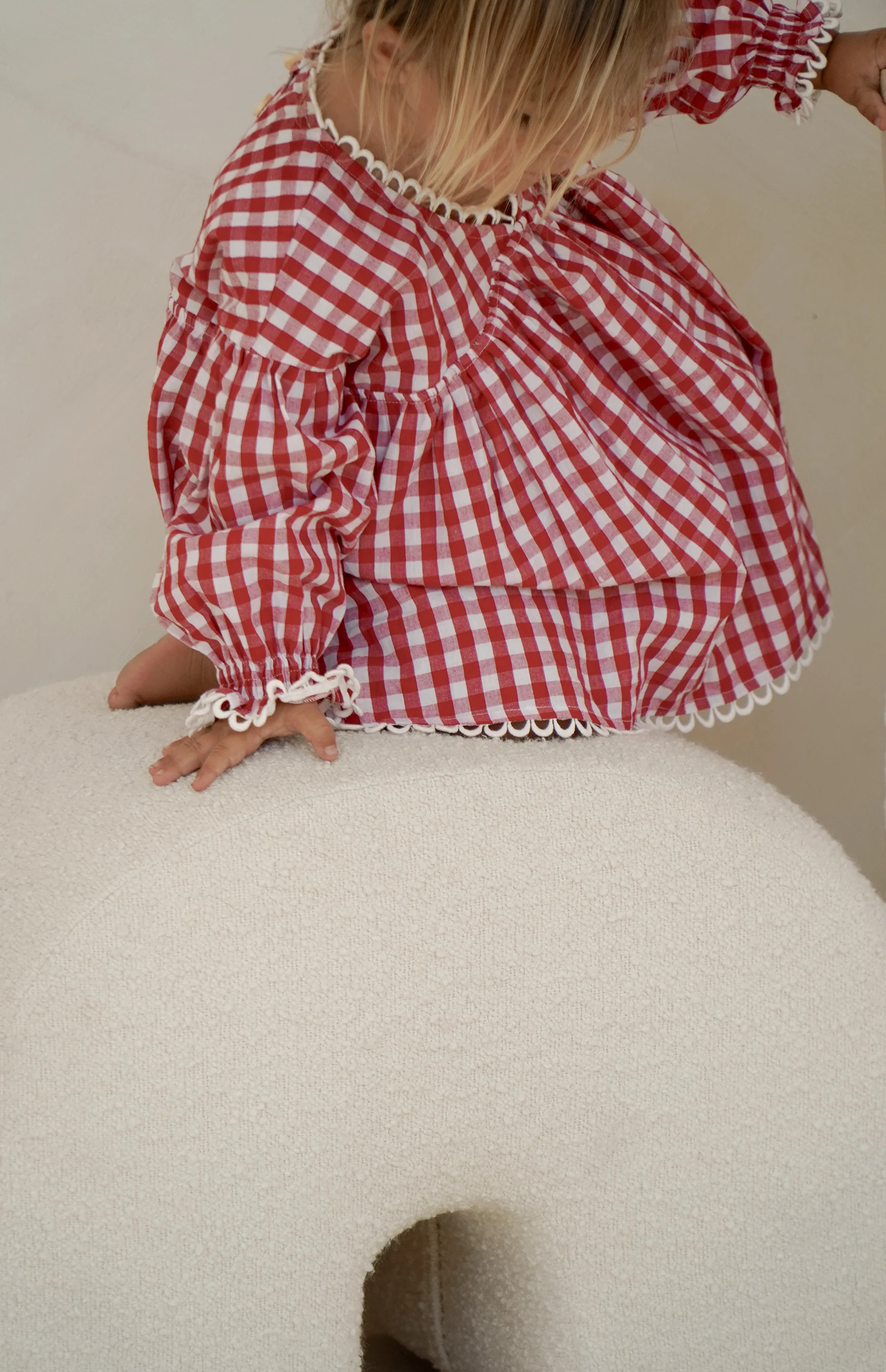 NOELLE DRESS - CHERRY GINGHAM - Image 7