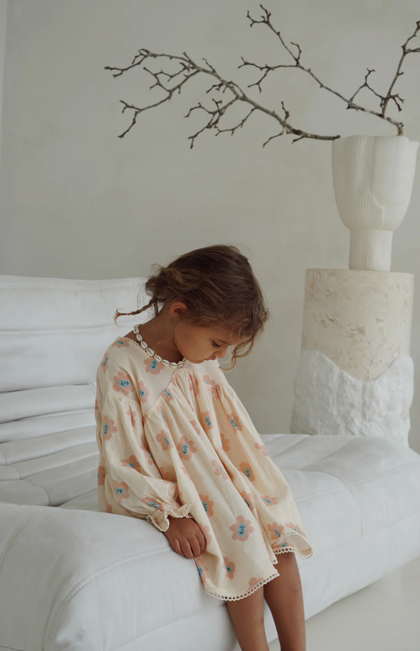 NOELLE DRESS - PEACHY BLOOMS - Image 3