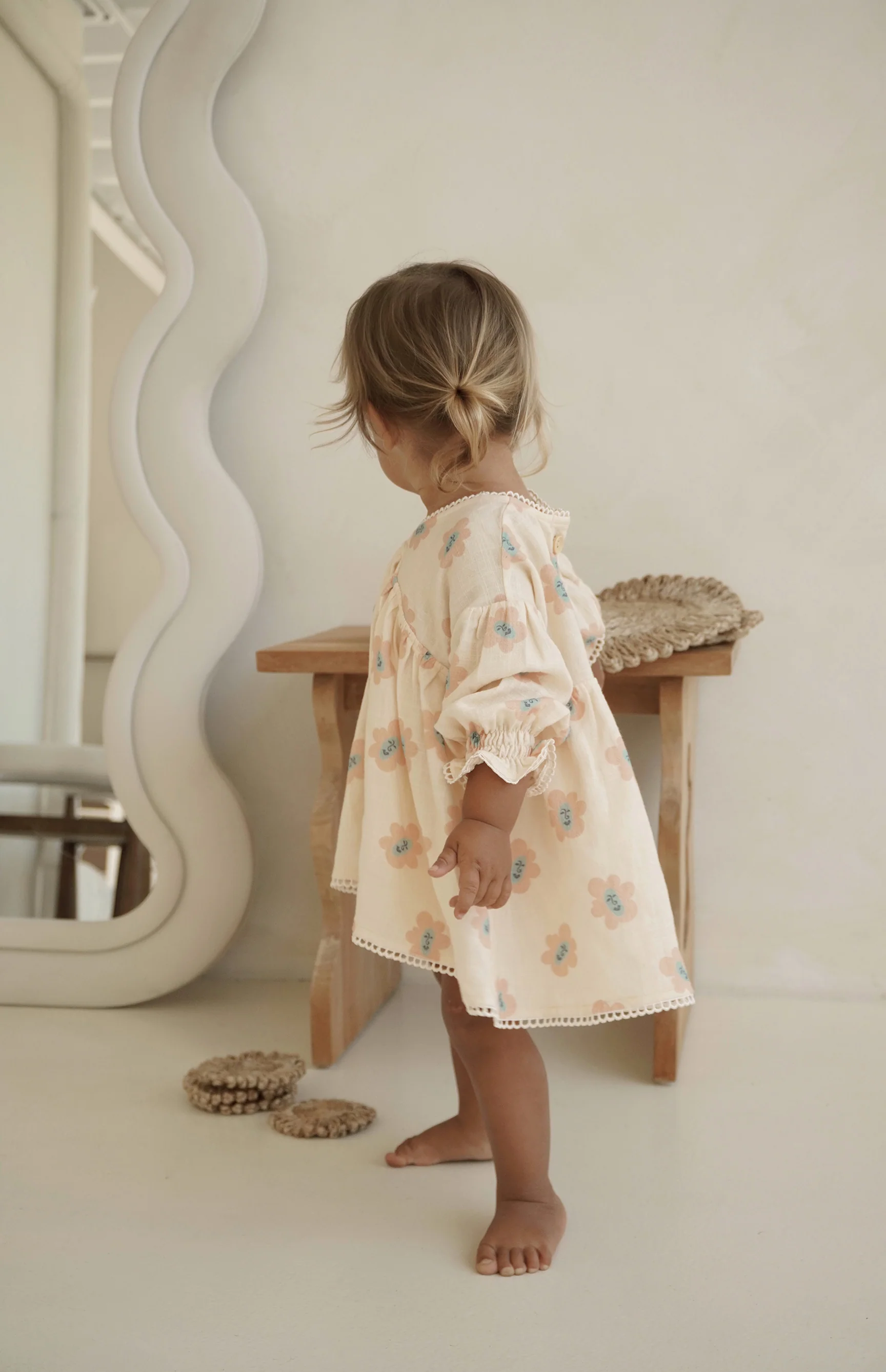 NOELLE DRESS - PEACHY BLOOMS - Image 6