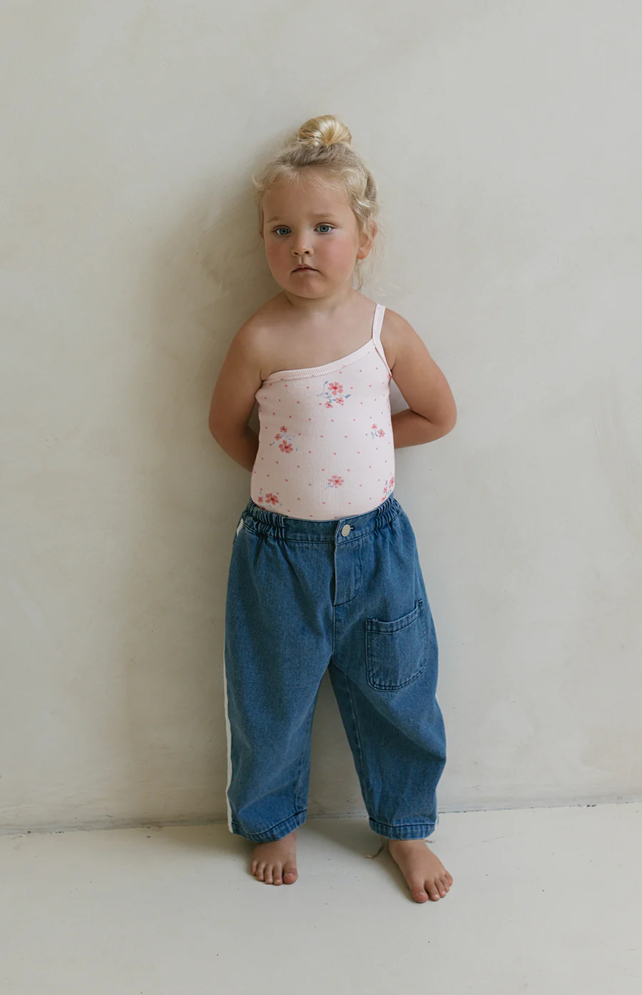 ONE SHOULDER BODYSUIT - PINK MEADOW - Image 3