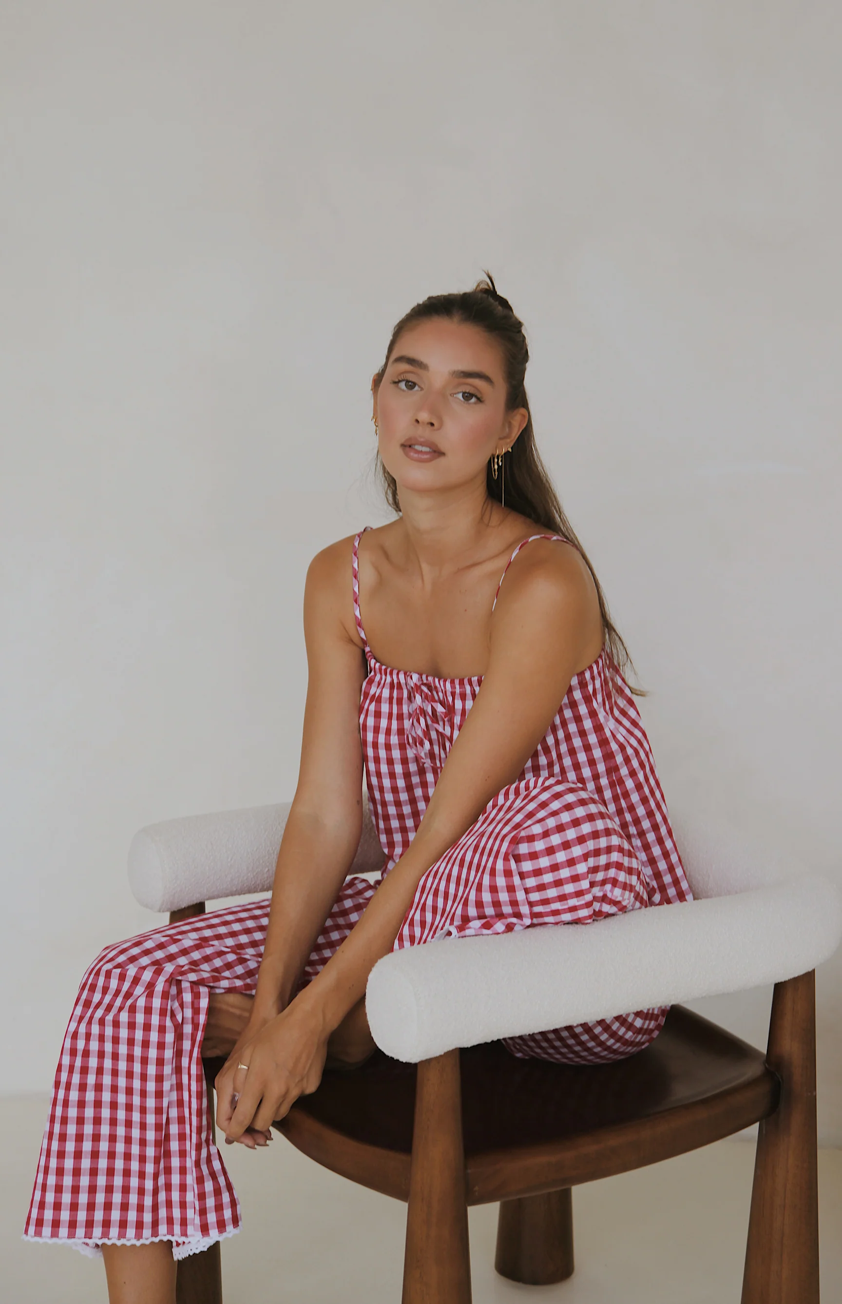 PICNIC PANT - MAMA - CHERRY GINGHAM - Image 3