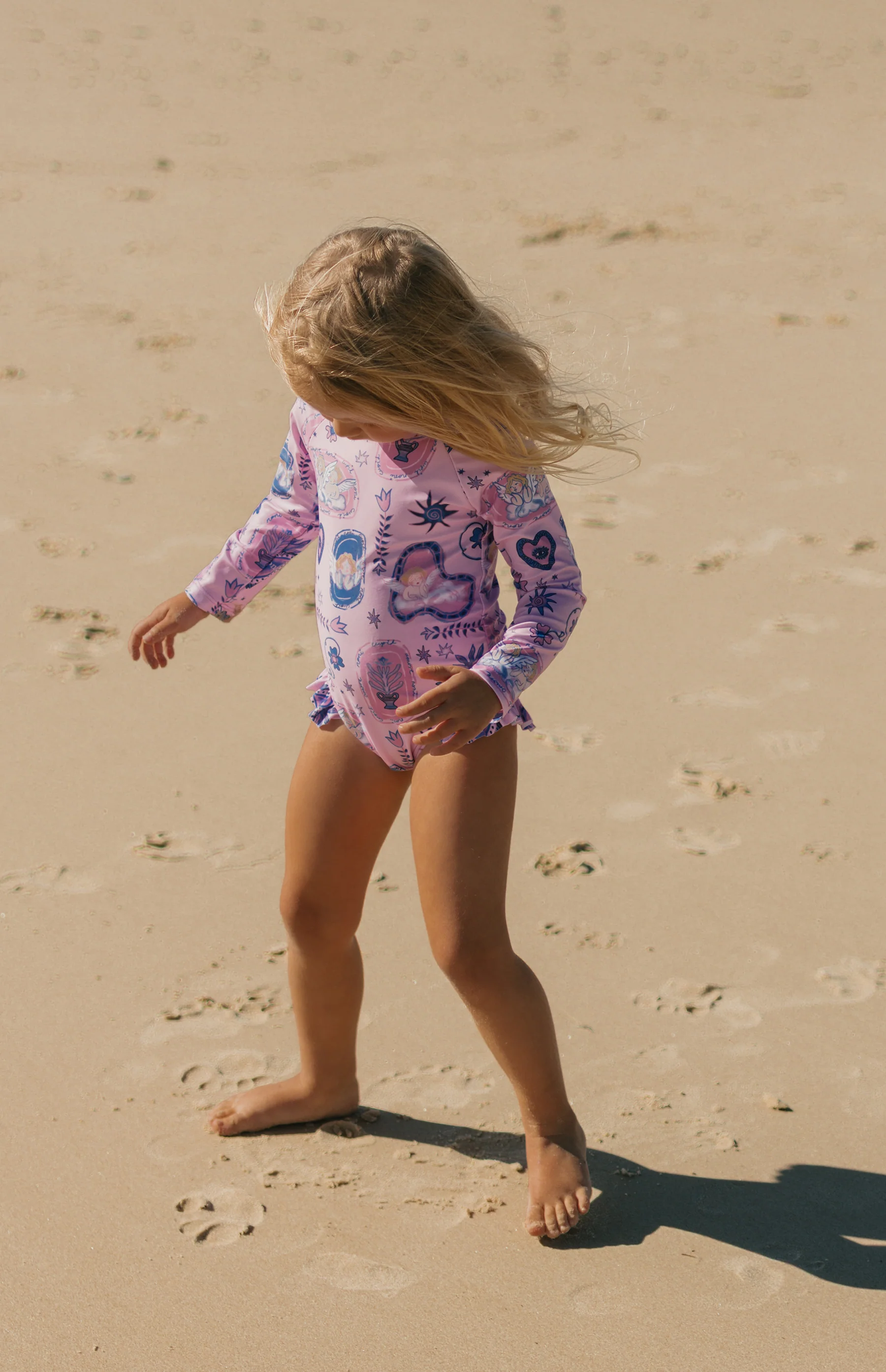 PINK AMORETTE BACK ZIP SWIMSUIT  - MINI - Image 10