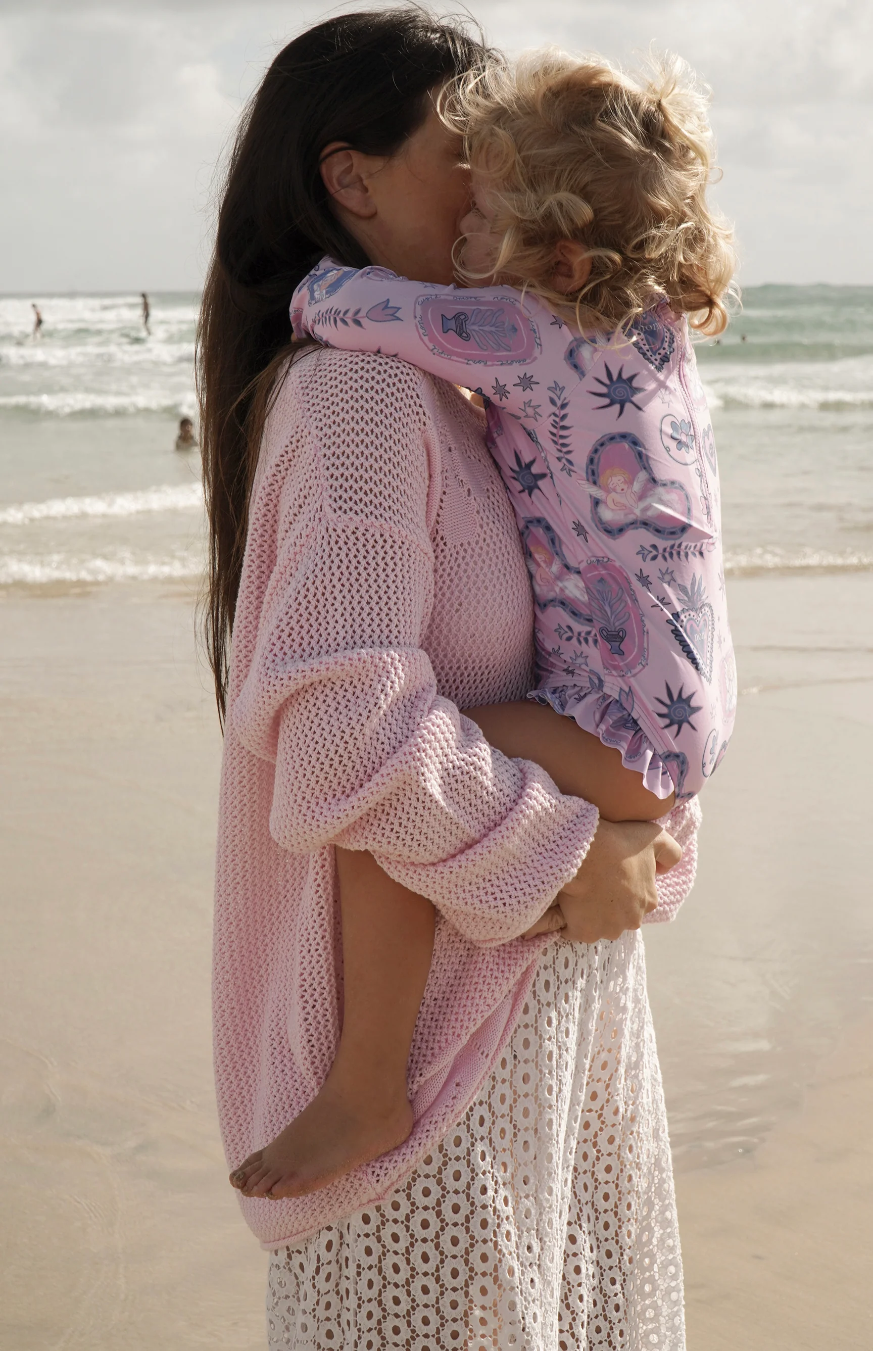 PINK AMORETTE BACK ZIP SWIMSUIT  - MINI - Image 2