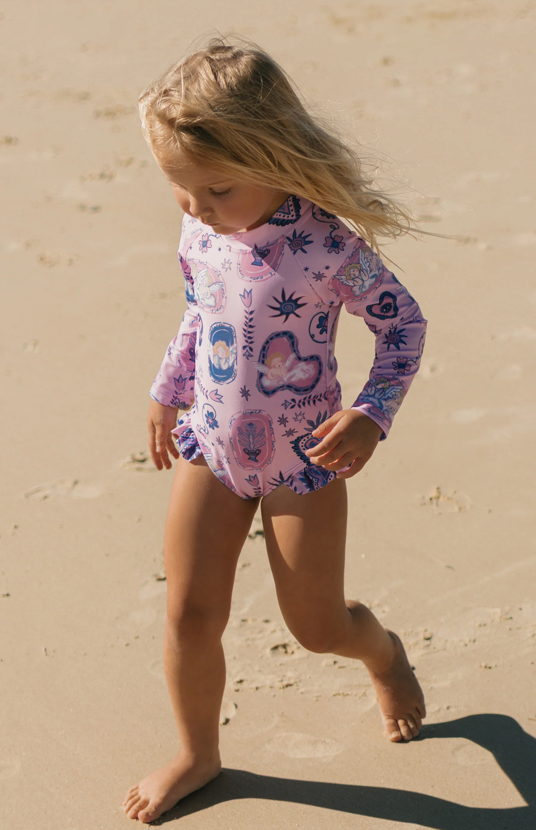 PINK AMORETTE BACK ZIP SWIMSUIT  - MINI - Image 3