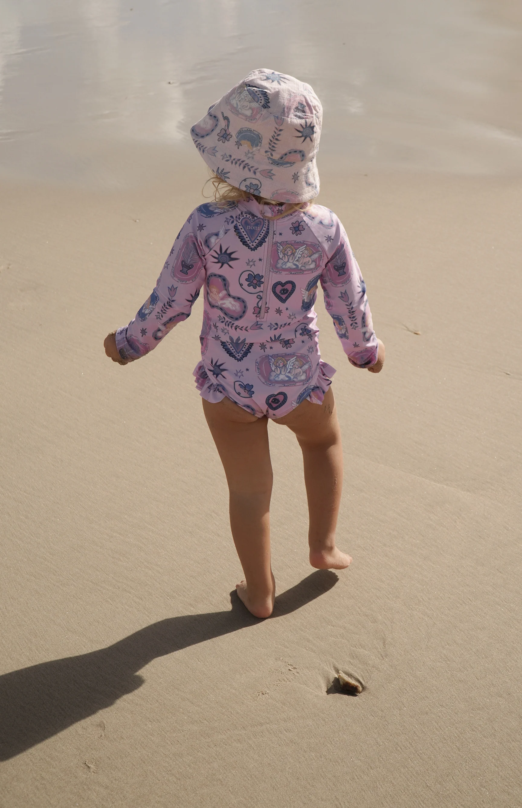PINK AMORETTE BACK ZIP SWIMSUIT  - MINI - Image 7