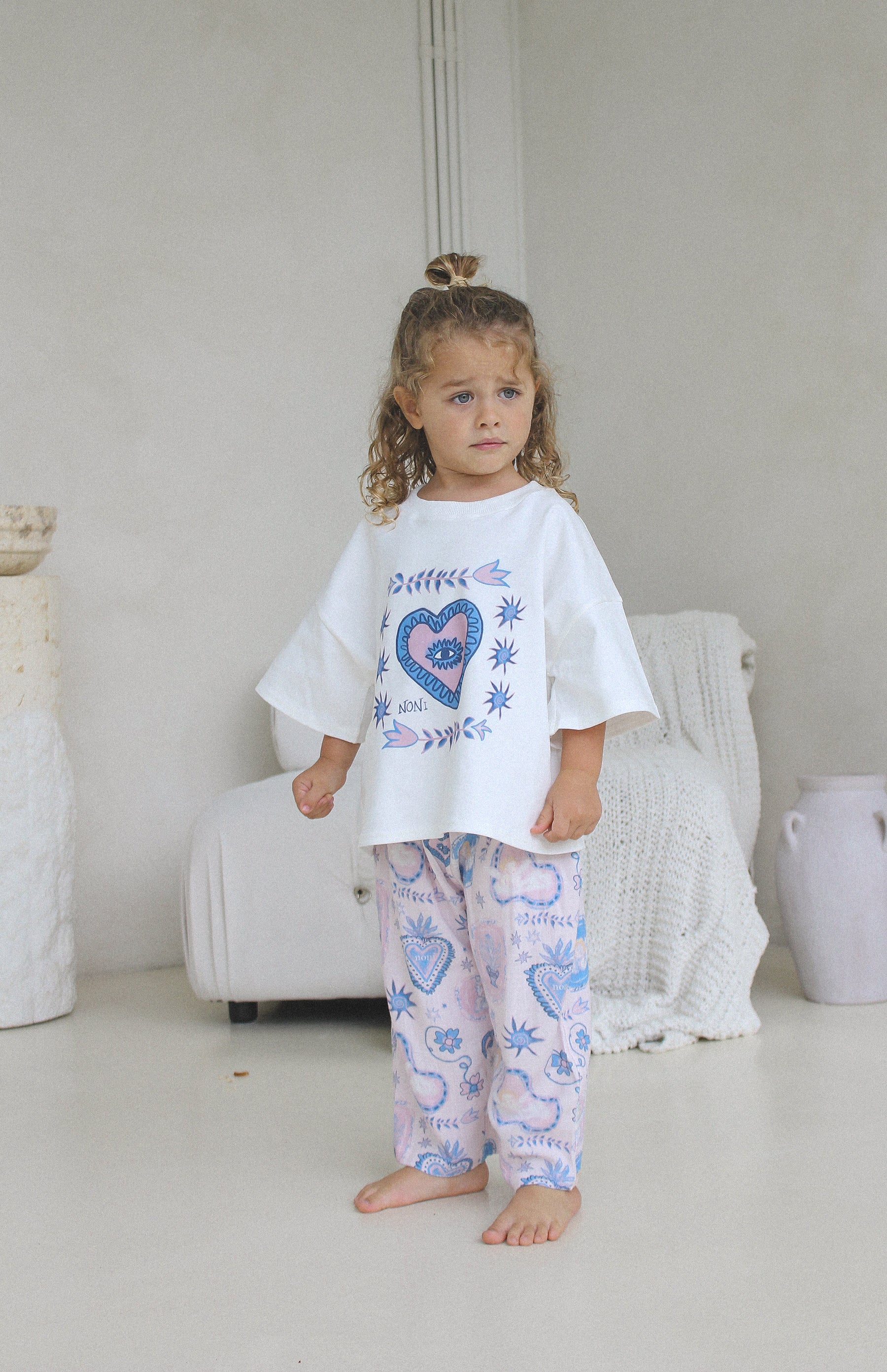 PINK AMORETTE LINEN PANTS - Image 2
