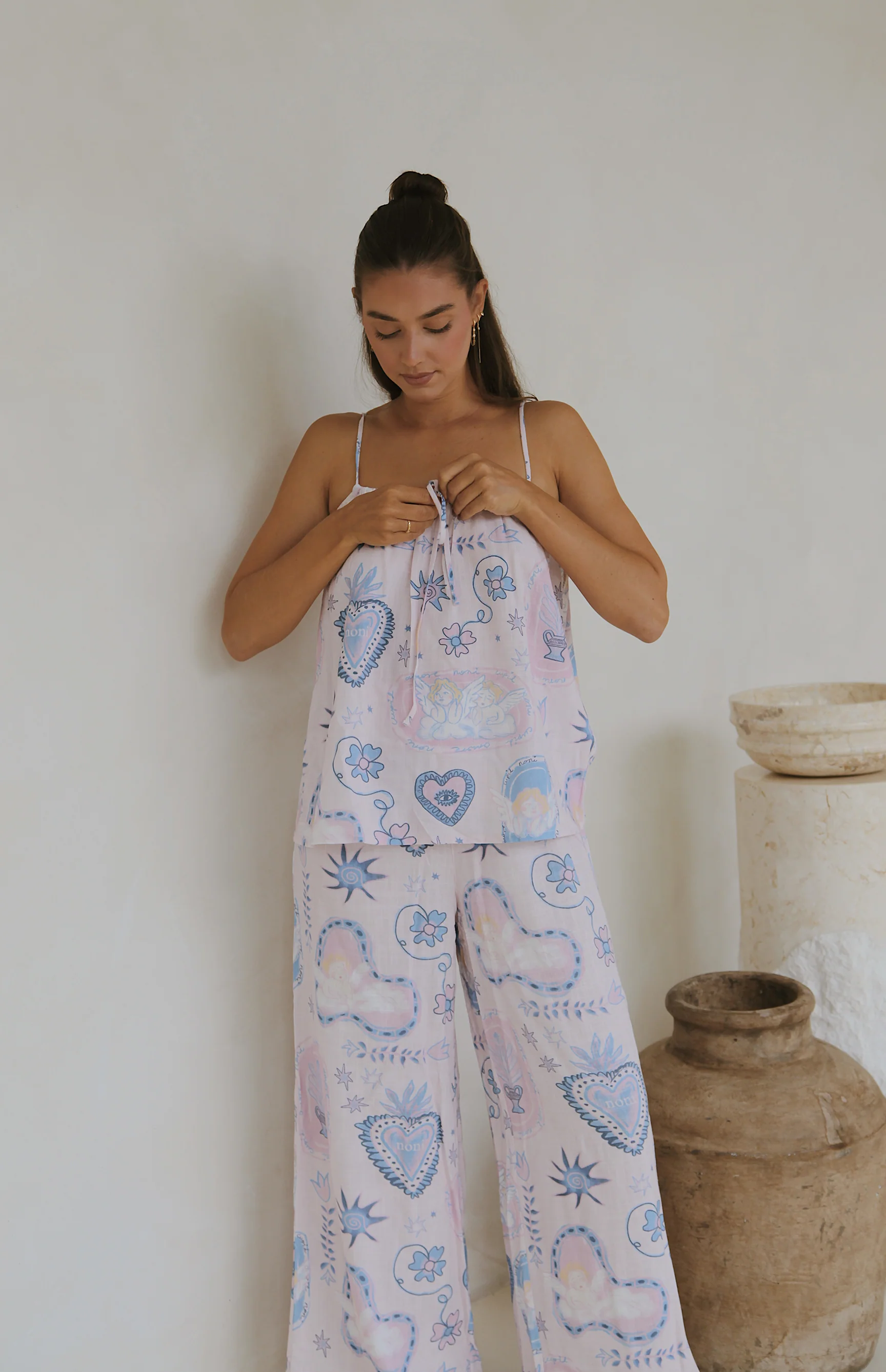 PINK AMORETTE SINGLET TOP - MAMA - Image 3