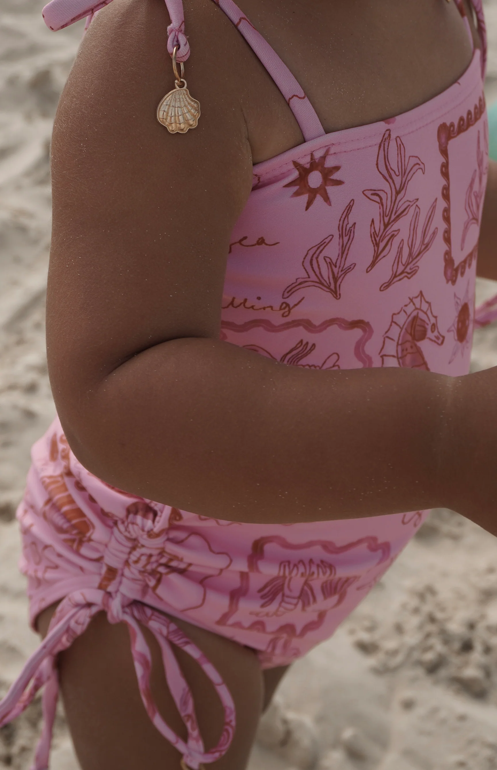 PIPER ONE PIECE SWIM - PINK/RED SEA IS CALLING - Image 4