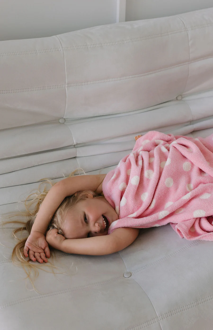 POLKA BLANKET- PINK POLKA - Image 5