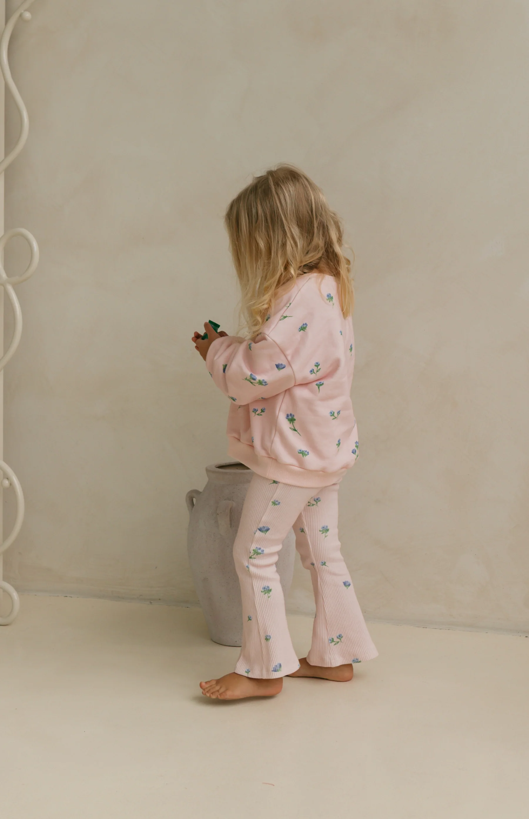 RIBBED FLARES - BELLE FLEUR BLUSH