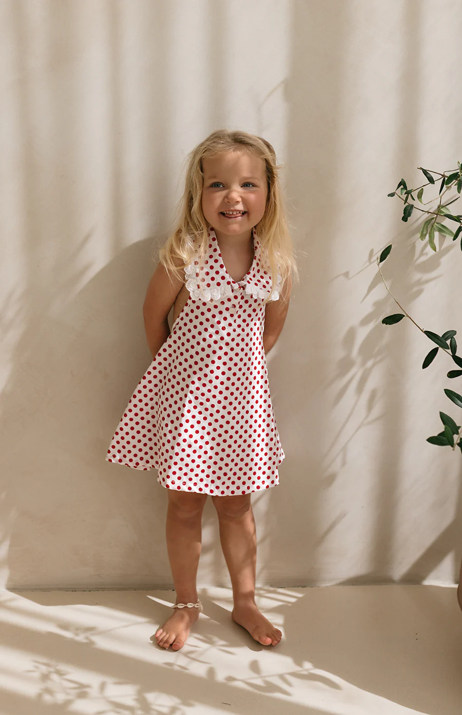 ROSIE DRESS - CHERRY POLKA - Image 2