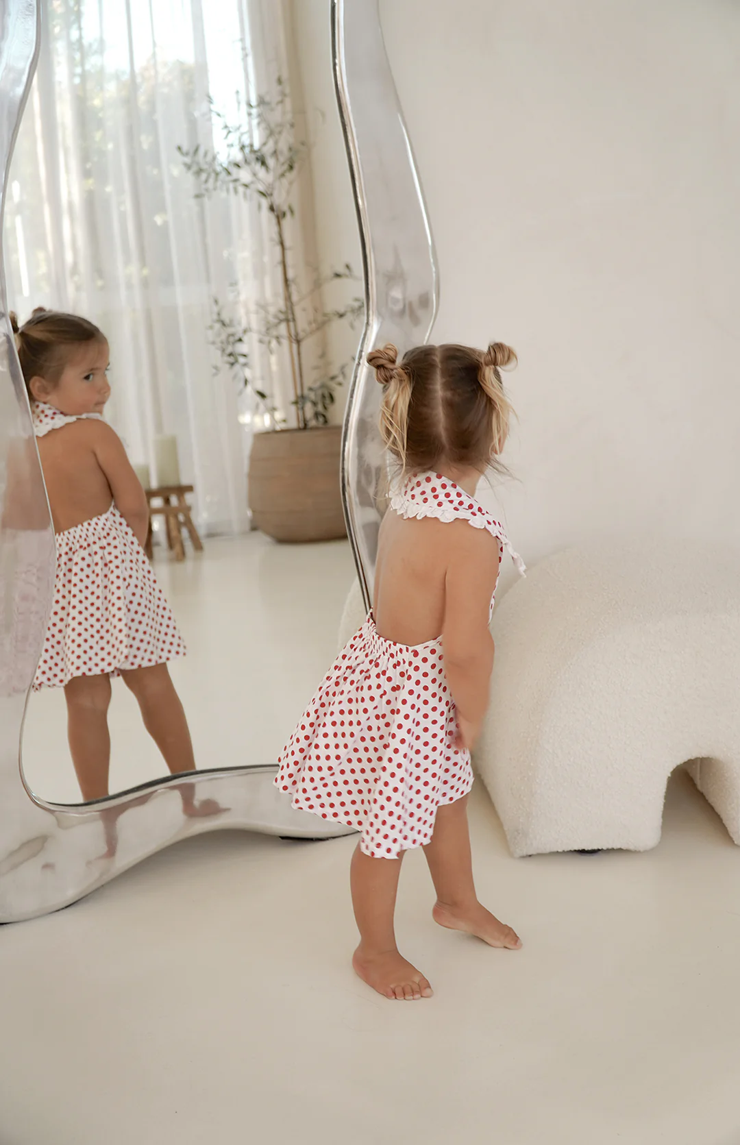 ROSIE DRESS - CHERRY POLKA - Image 4
