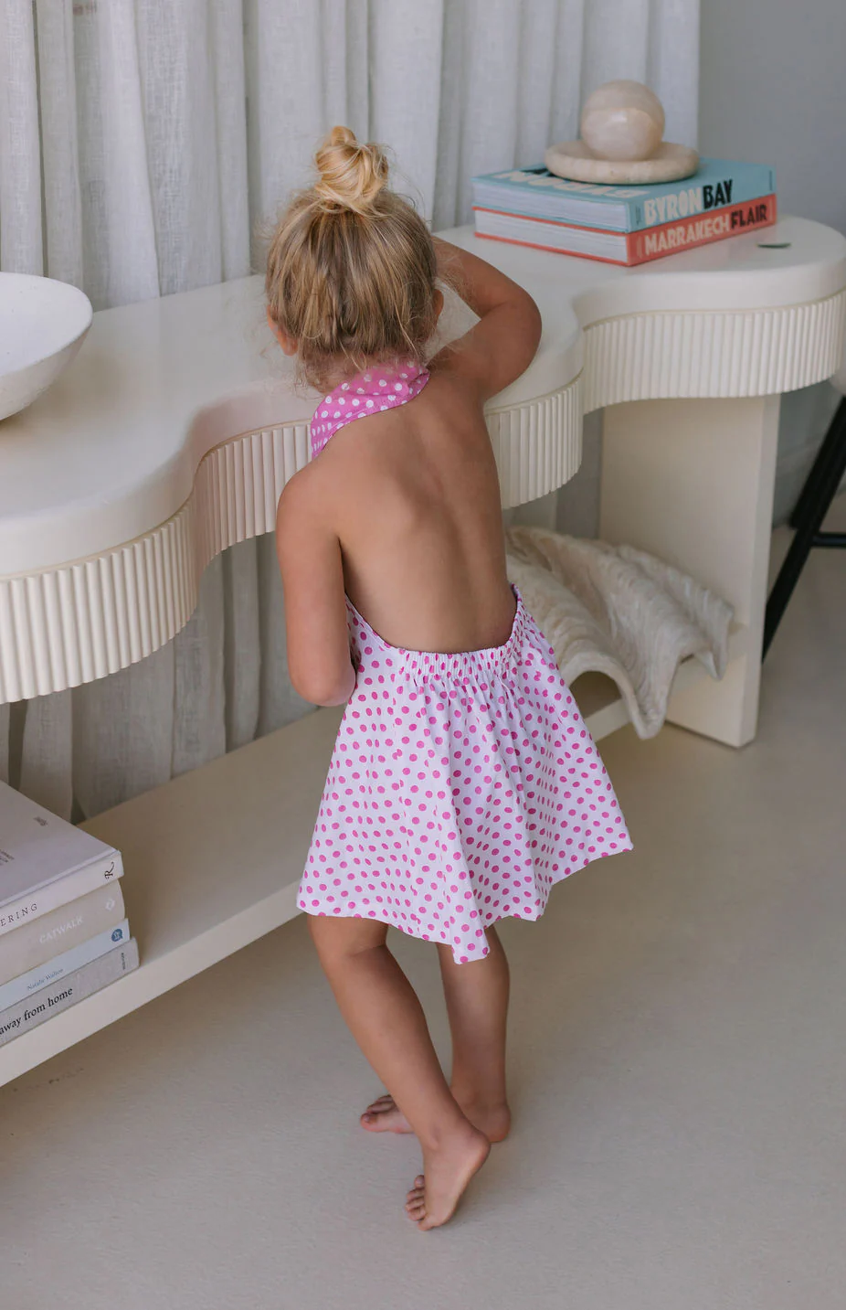ROSIE DRESS - PINK POLKA - Image 2