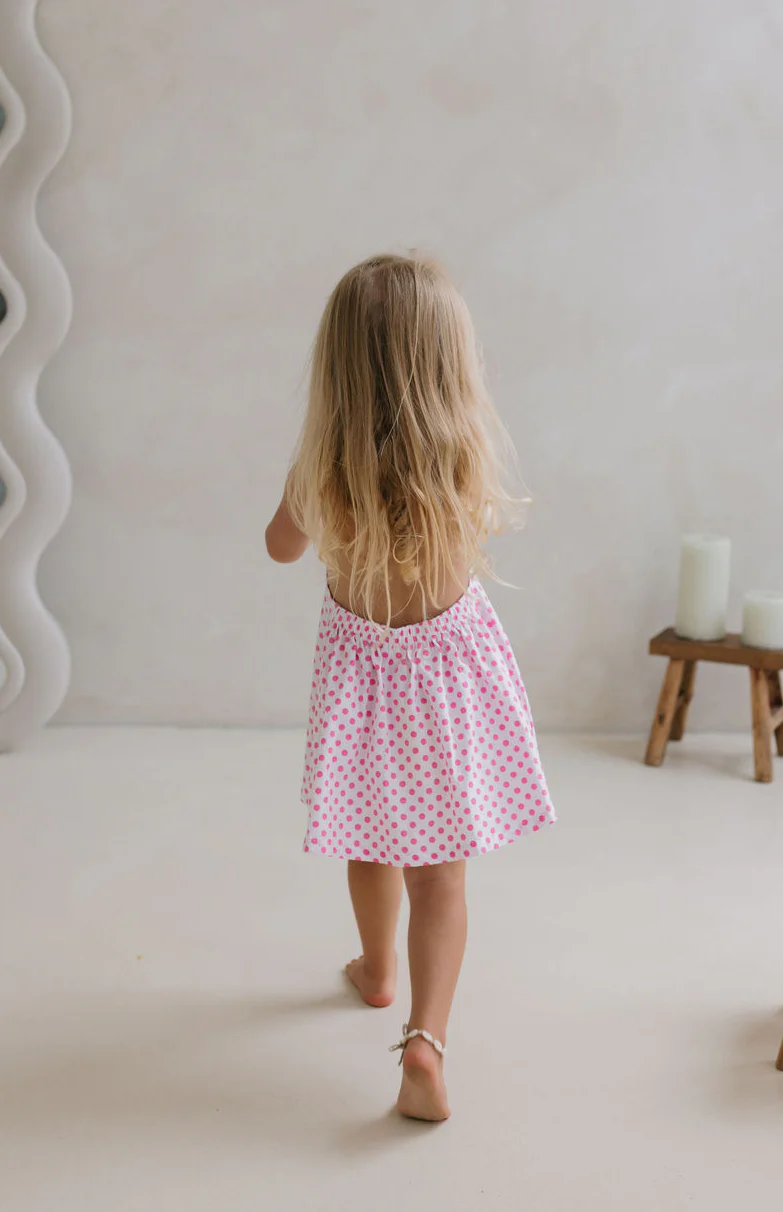 ROSIE DRESS - PINK POLKA - Image 3