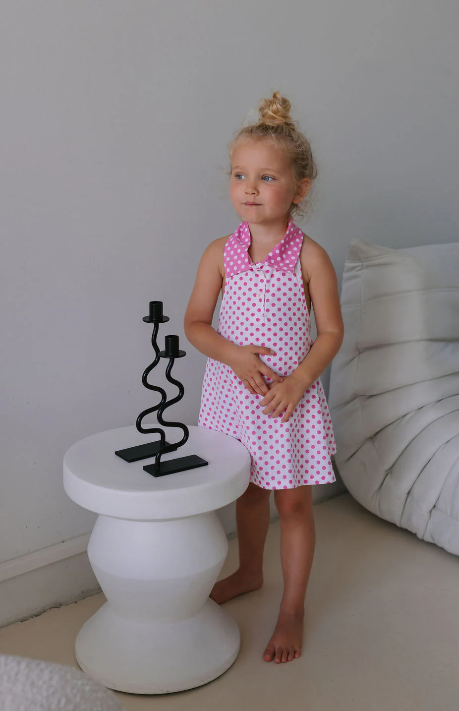 ROSIE DRESS - PINK POLKA - Image 4