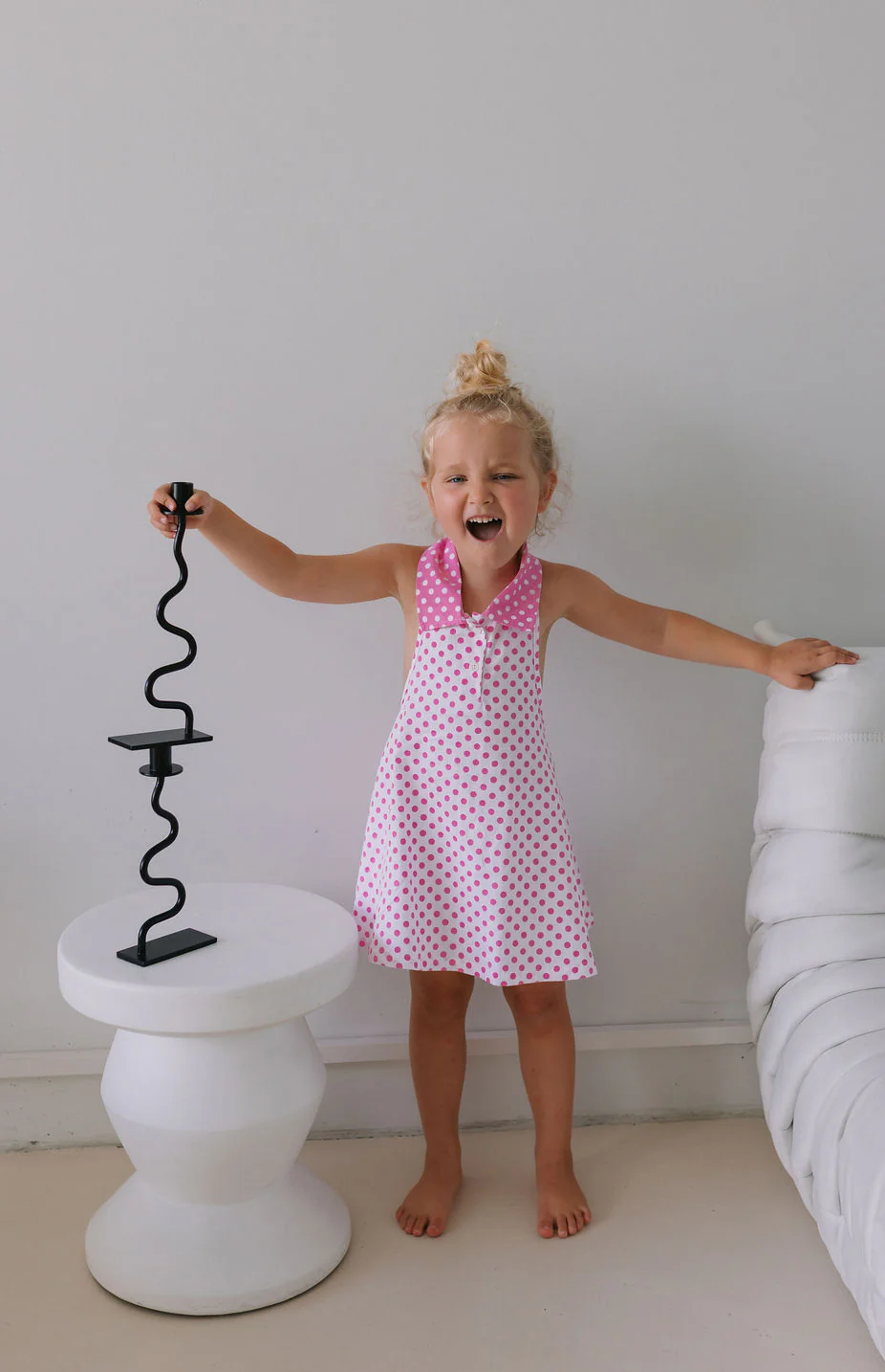 ROSIE DRESS - PINK POLKA - Image 5