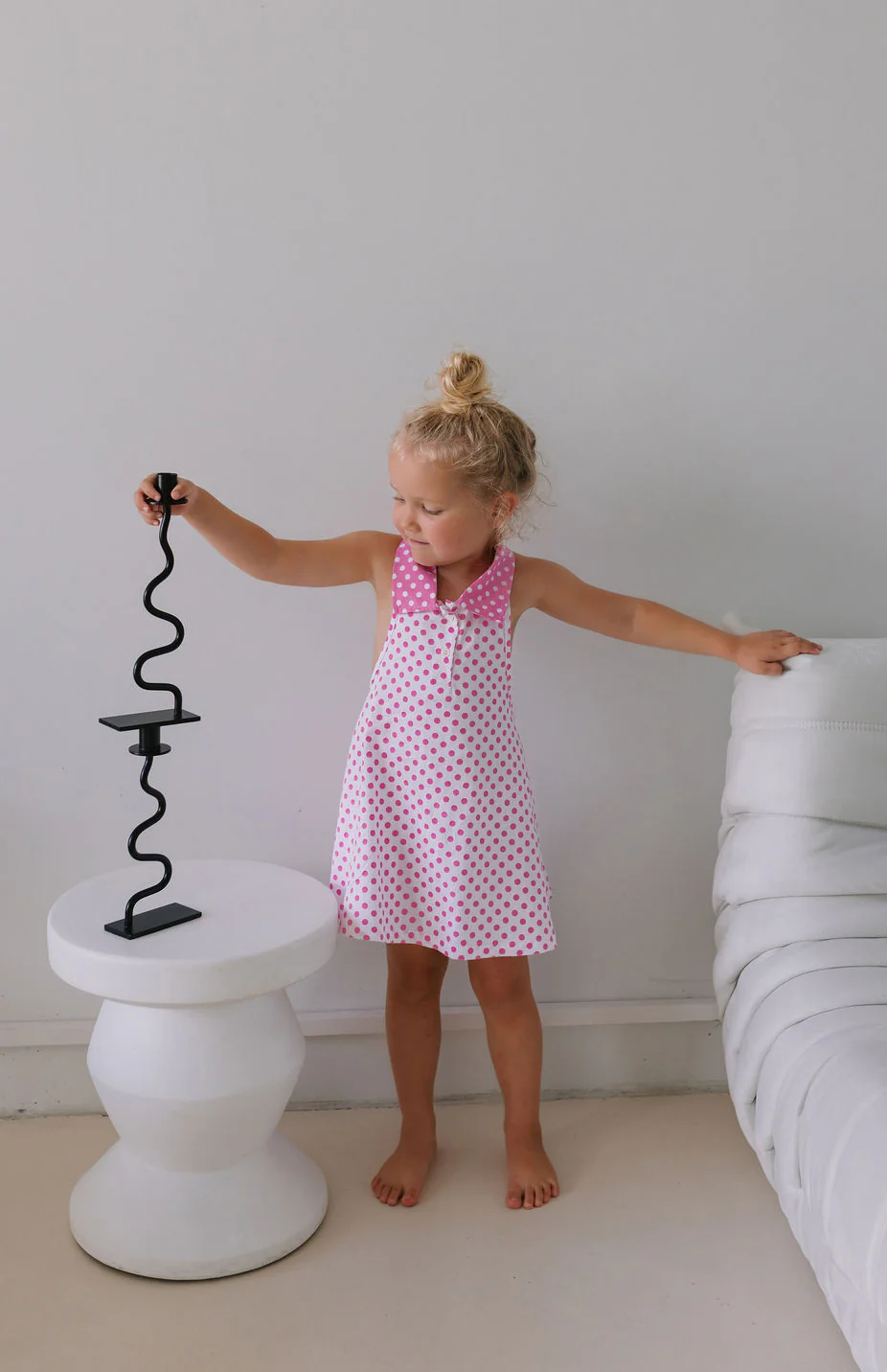 ROSIE DRESS - PINK POLKA - Image 6