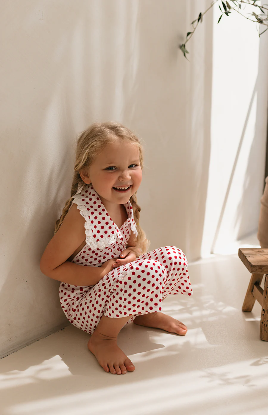 ROSIE JUMPSUIT - CHERRY POLKA - Image 12