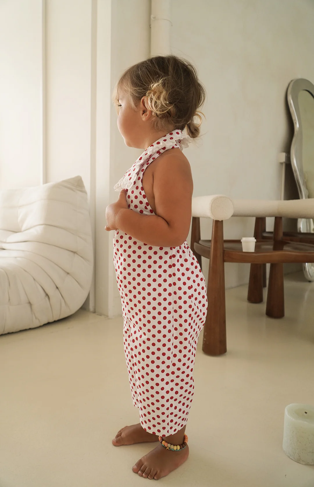 ROSIE JUMPSUIT - CHERRY POLKA - Image 2