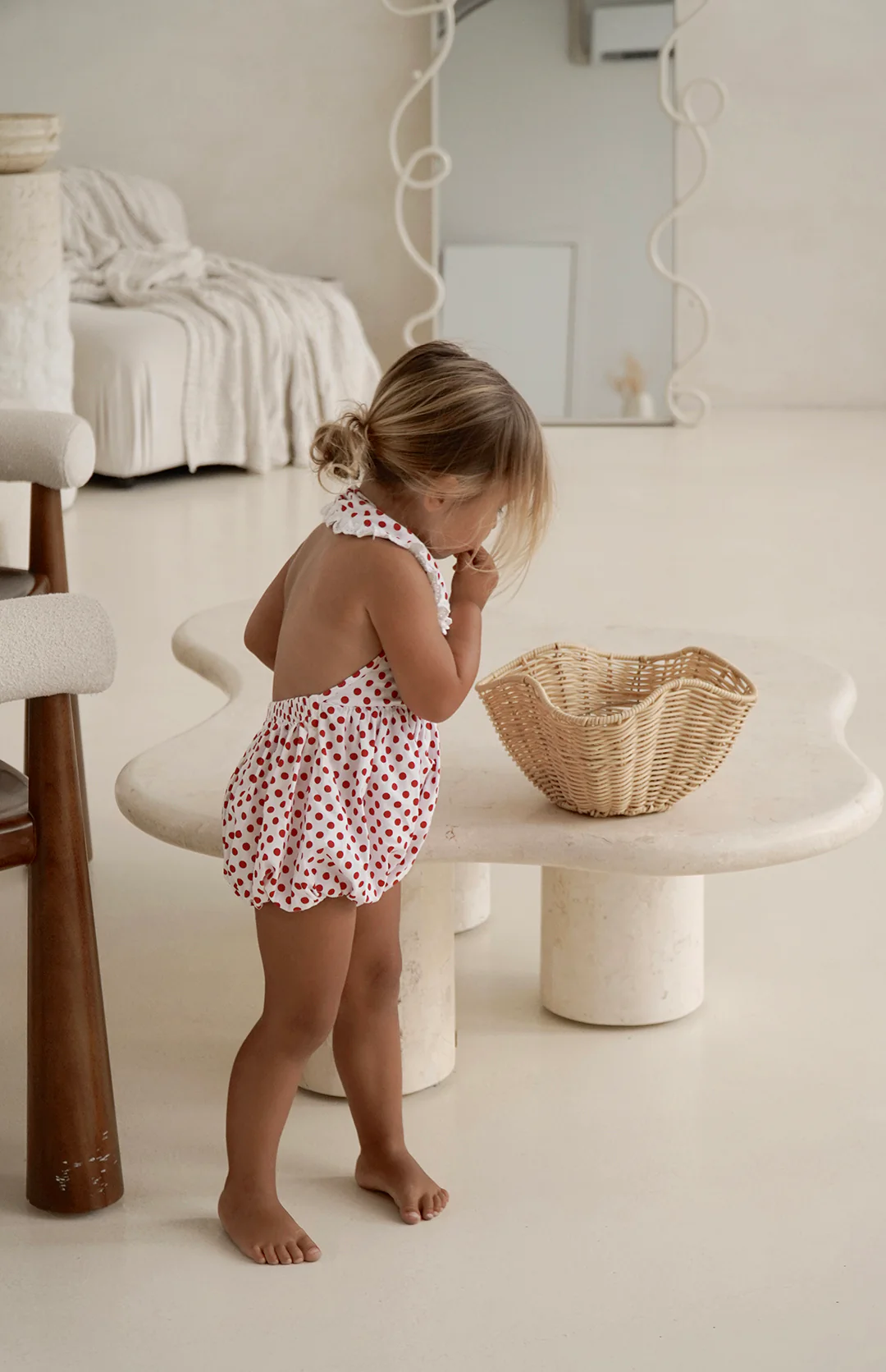 ROSIE ROMPER - CHERRY POLKA - Image 2
