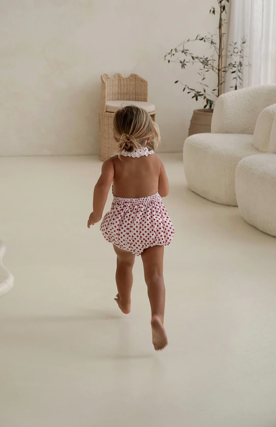 ROSIE ROMPER - CHERRY POLKA - Image 4