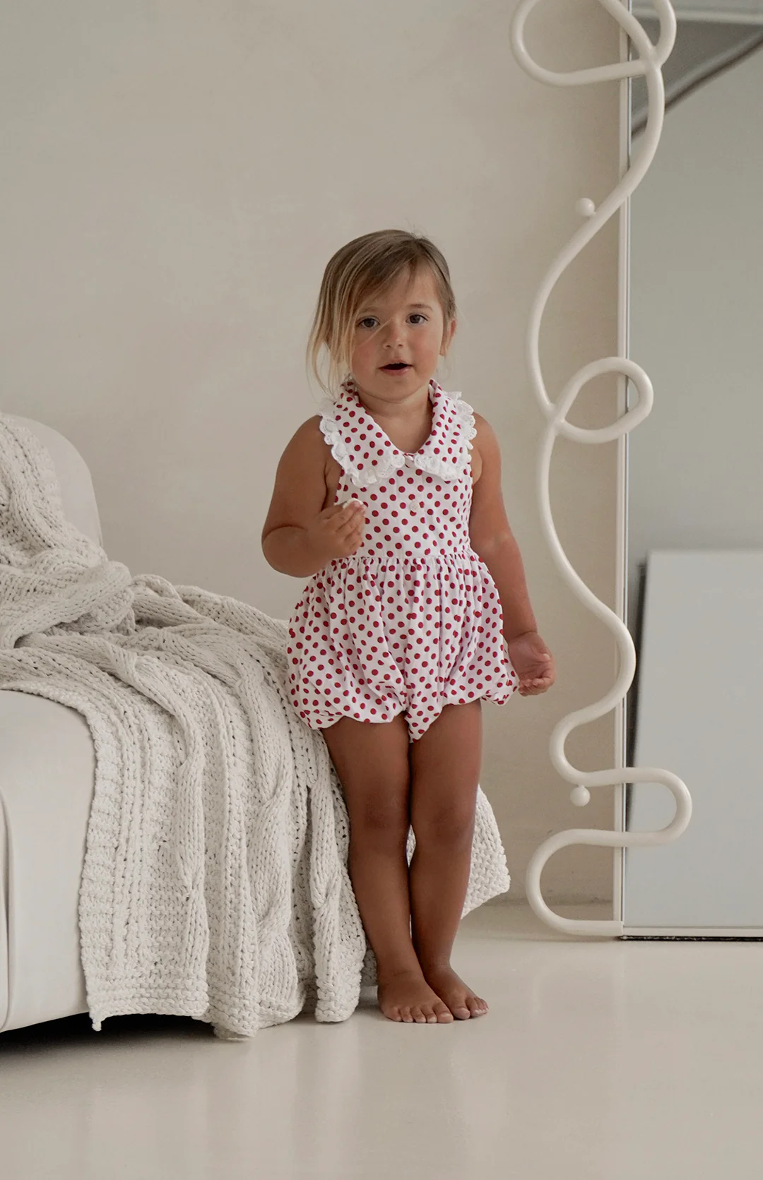 ROSIE ROMPER - CHERRY POLKA - Image 5