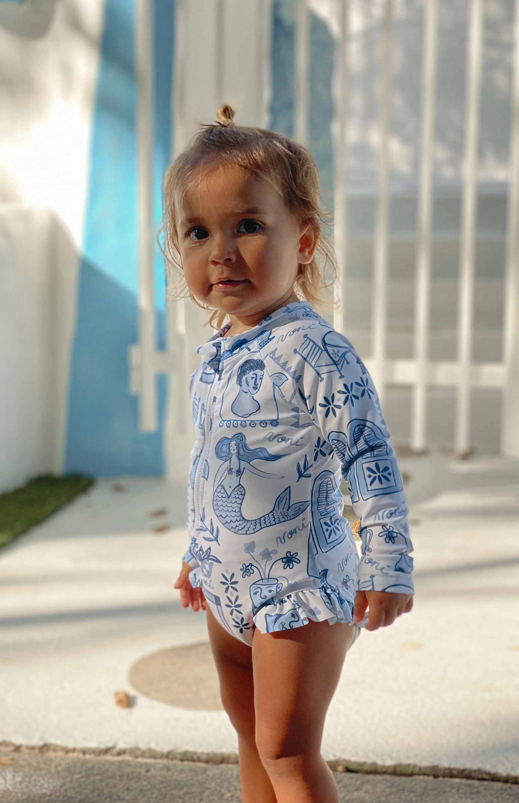SANTORINI FRONT ZIP SWIMSUIT  - MINI - Image 3