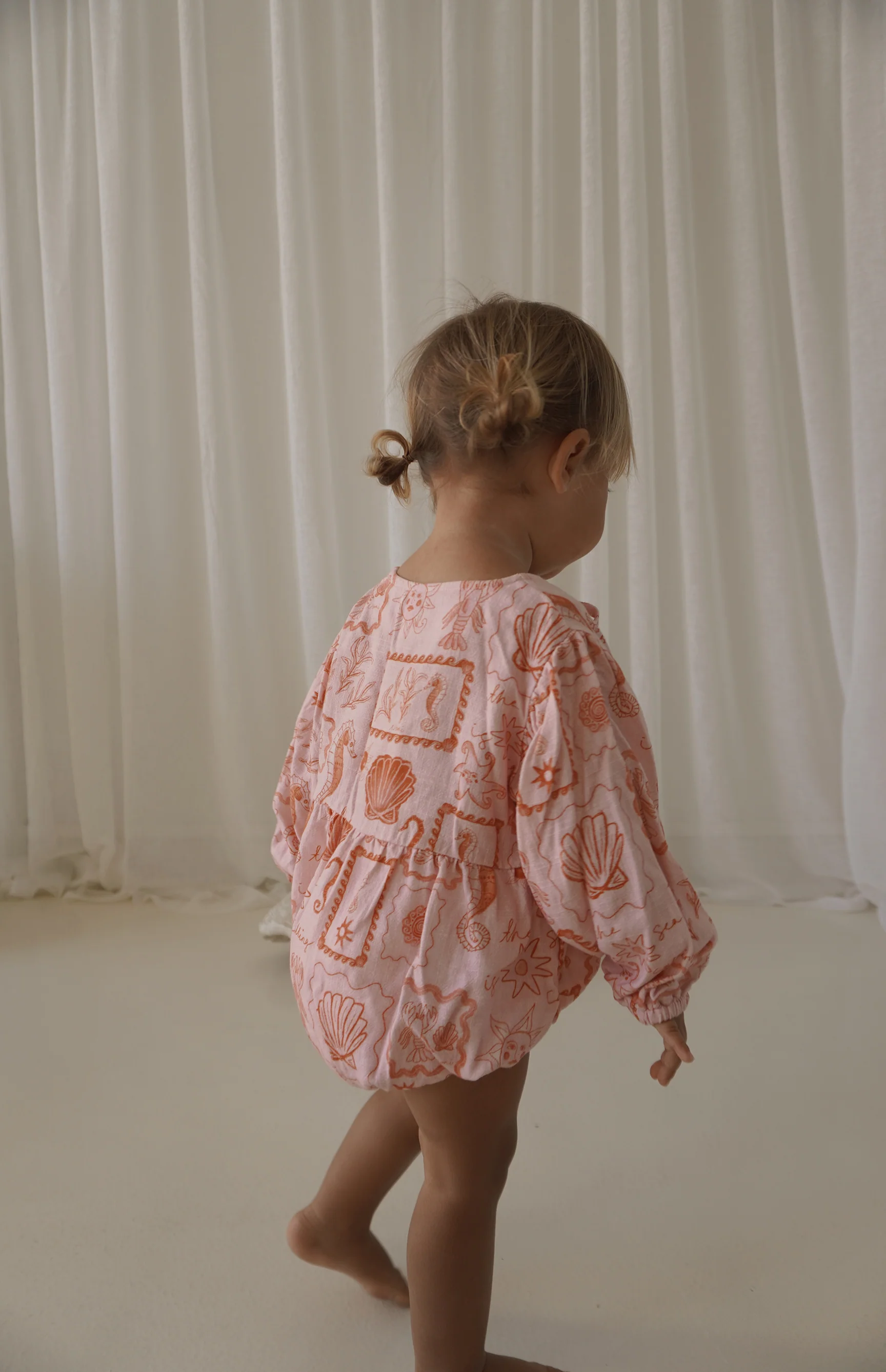 SEA IS CALLING FRONT TIE ROMPER - PINK/RED - Image 5