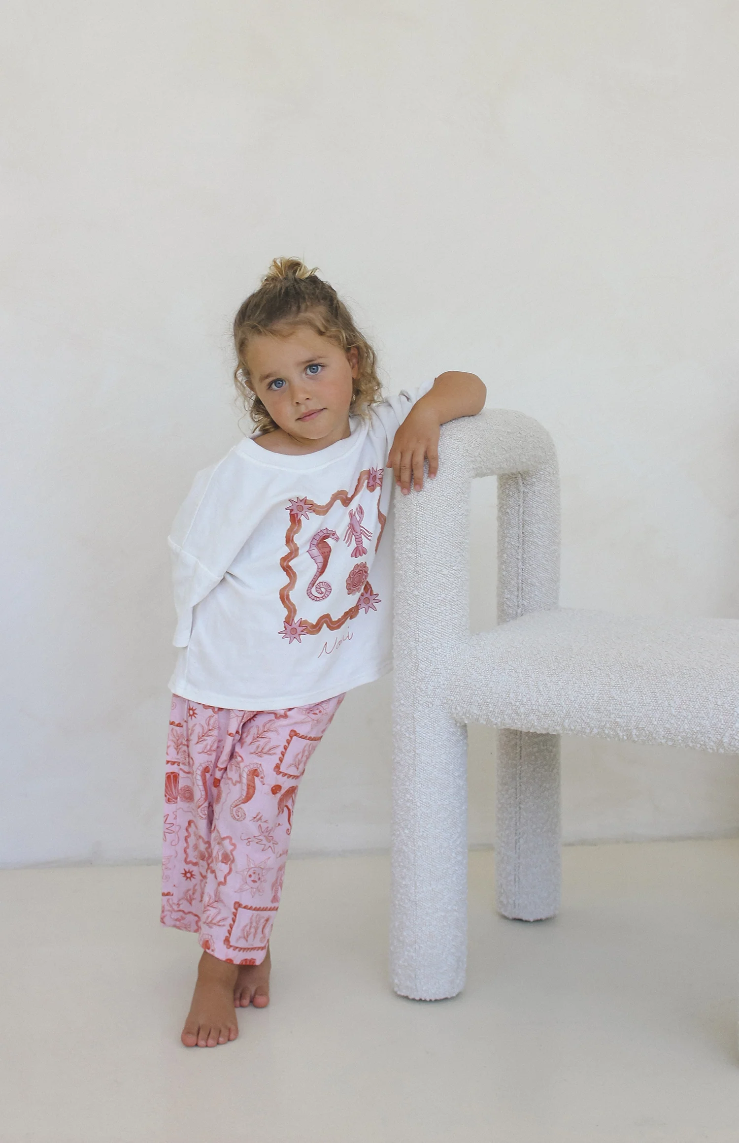 SEA IS CALLING LINEN PANTS - PINK/RED - Image 6