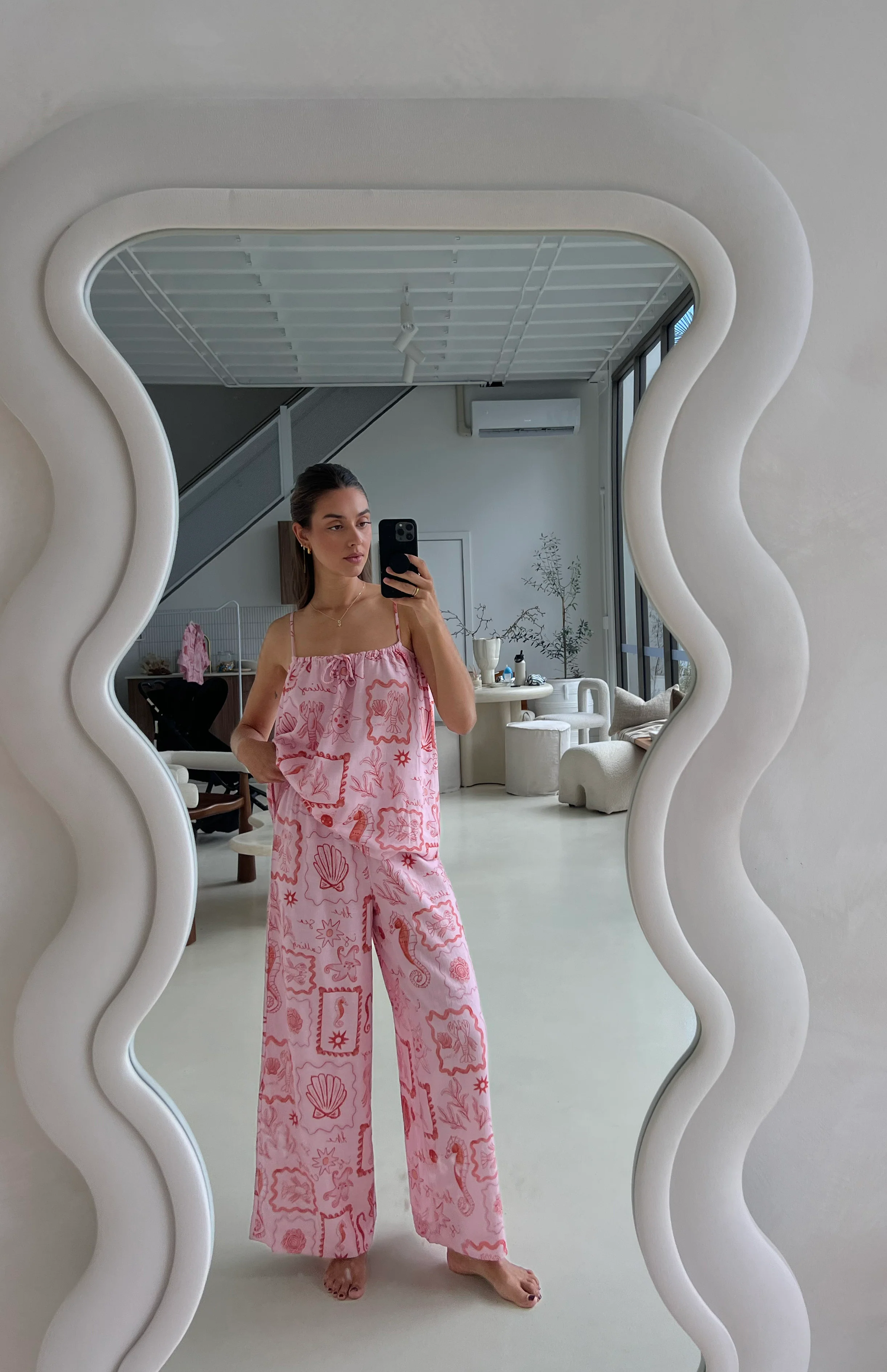 SEA IS CALLING PANT - MAMA PINK/RED - Image 3