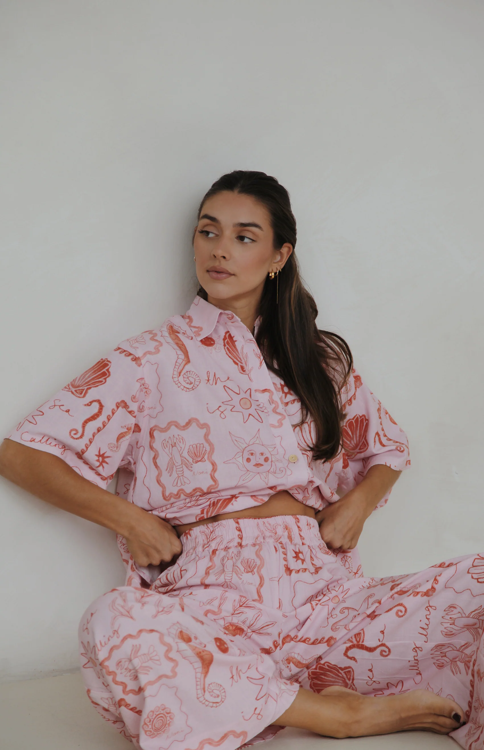 SEA IS CALLING PANT - MAMA PINK/RED - Image 6