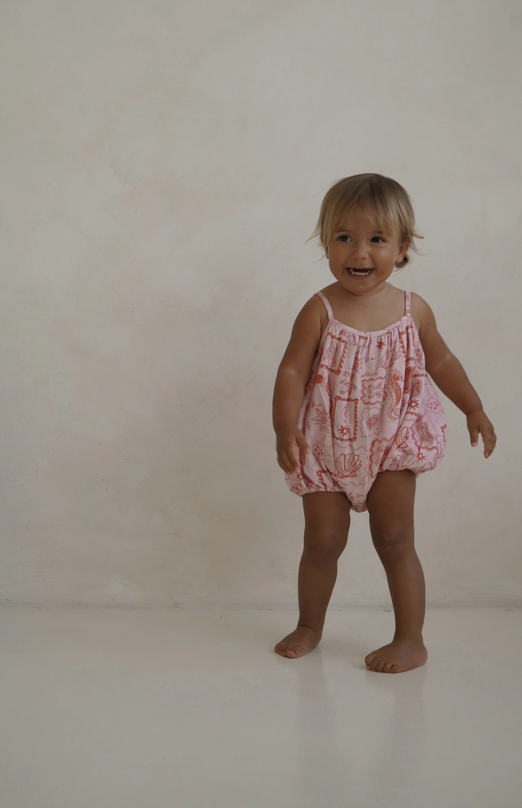 SEA IS CALLING ROMPER - PINK/RED - Image 5