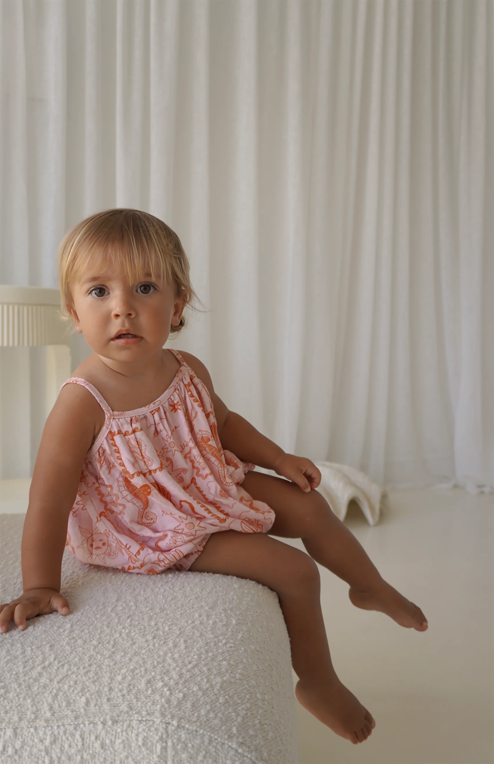 SEA IS CALLING ROMPER - PINK/RED - Image 7