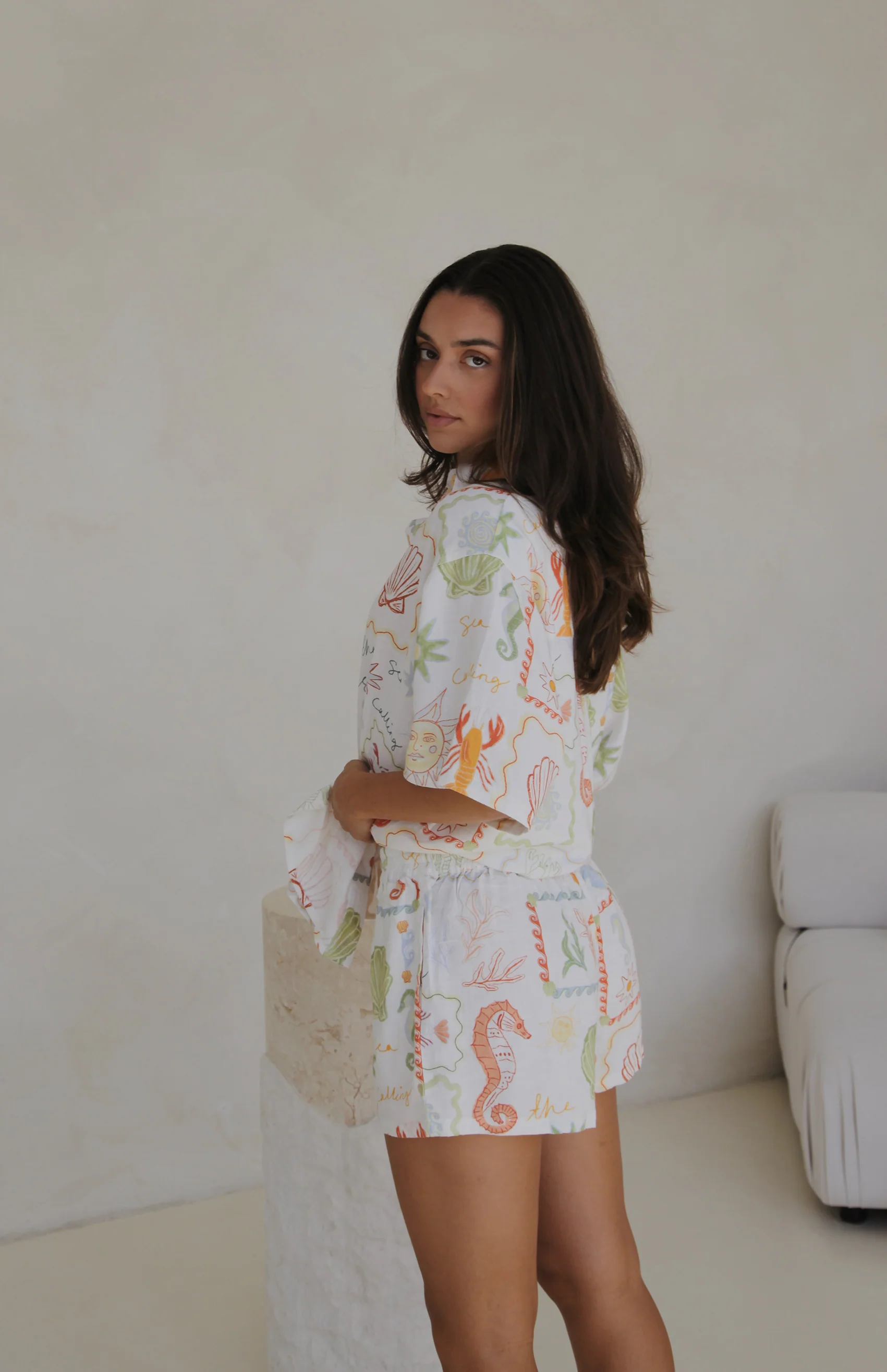SEA IS CALLING SINGLET TOP - MAMA MULTI - Image 4