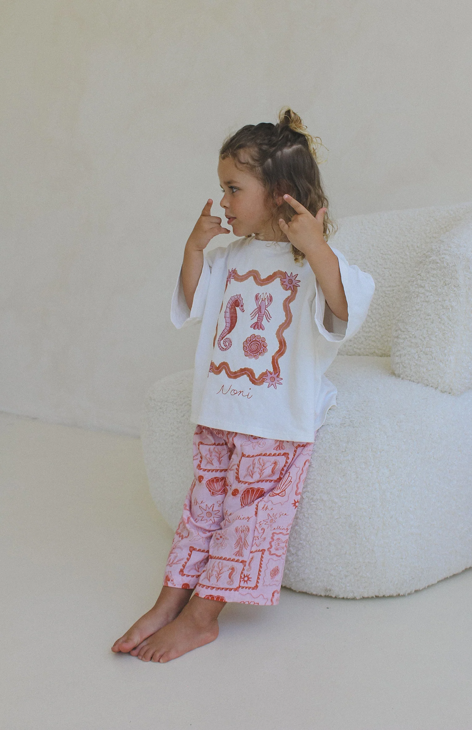 SEA SHELLS TEE - PINK/RED - Image 3