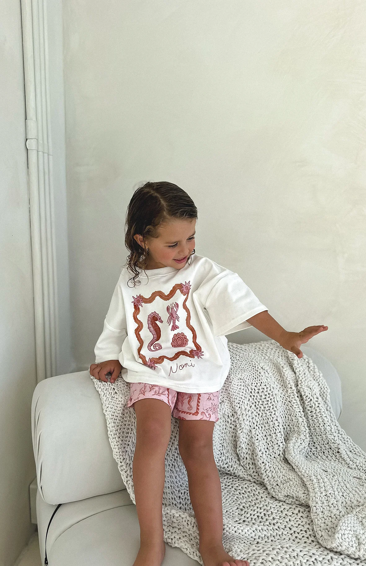 SEA SHELLS TEE - PINK/RED - Image 4