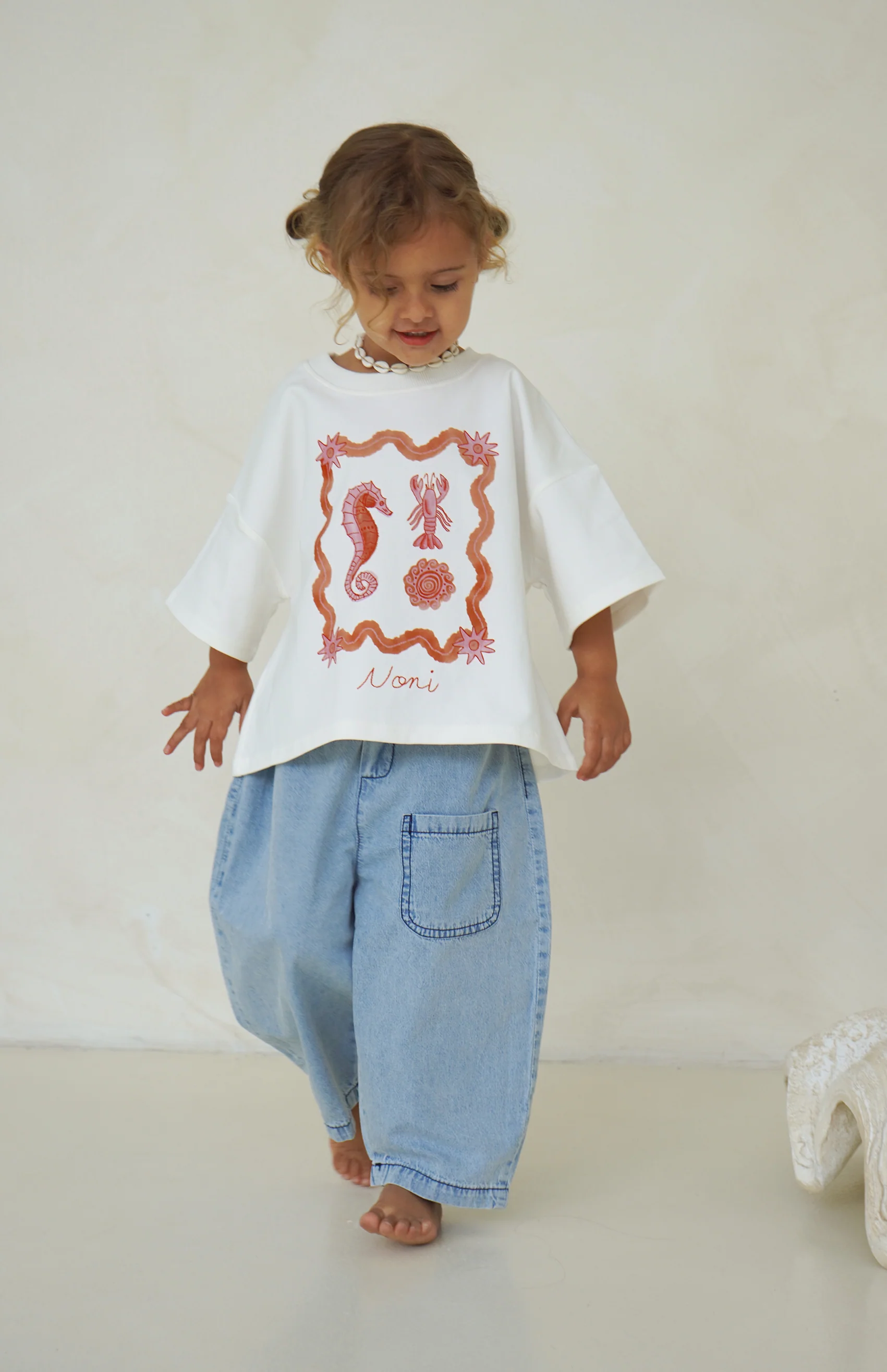 SEA SHELLS TEE - PINK/RED - Image 6