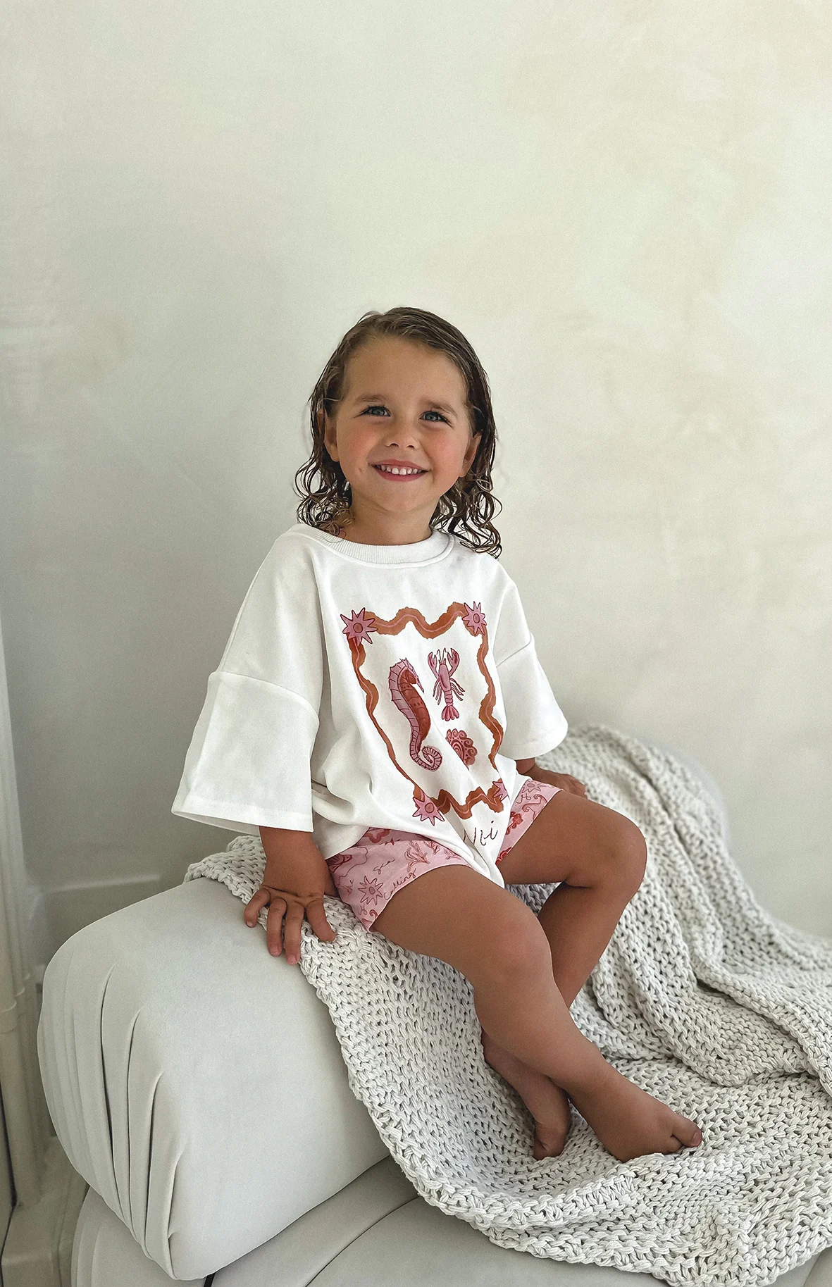 SEA SHELLS TEE - PINK/RED - Image 9