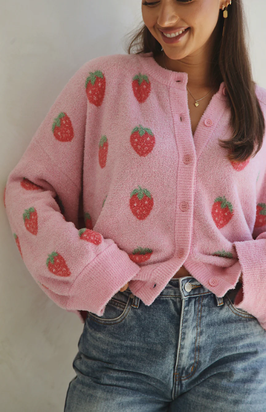 STRAWBERRY CARDIGAN - MAMA - Image 3